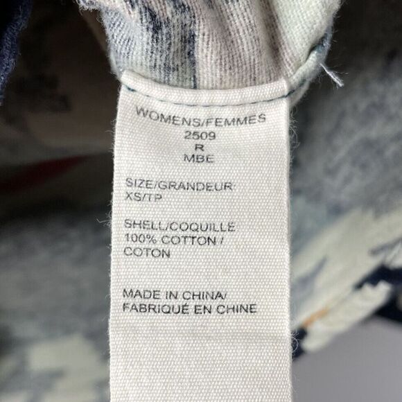 WOOLRICH Womens Southwestern Aztec Flannel Button-Up Top XS Cotton - Picture 7 of 8